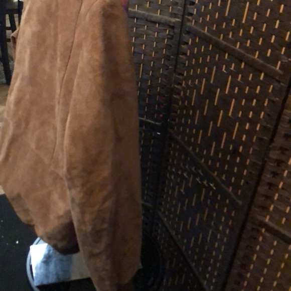 Vintage Men’s brown Suede Bomber Jacket - Distressed Size 42R Porsha by Winer - Picture 13 of 17